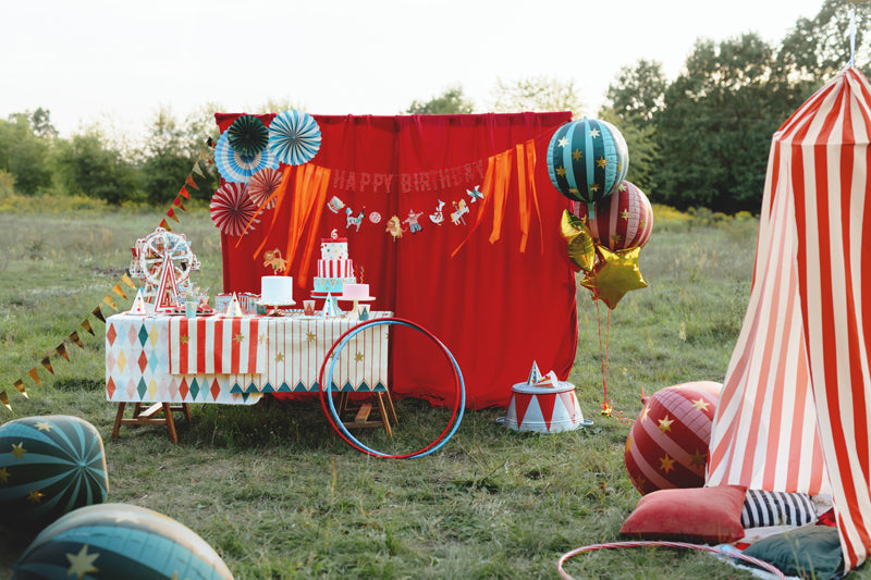 Big Top Circus Birthday Banner (1pcs)