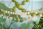 Safari Party Birthday Banner (1pkt/2pc) - Party Lane