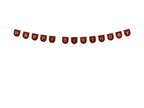 Happy Birthday Brown Felt Banner (1pkt/1pc)