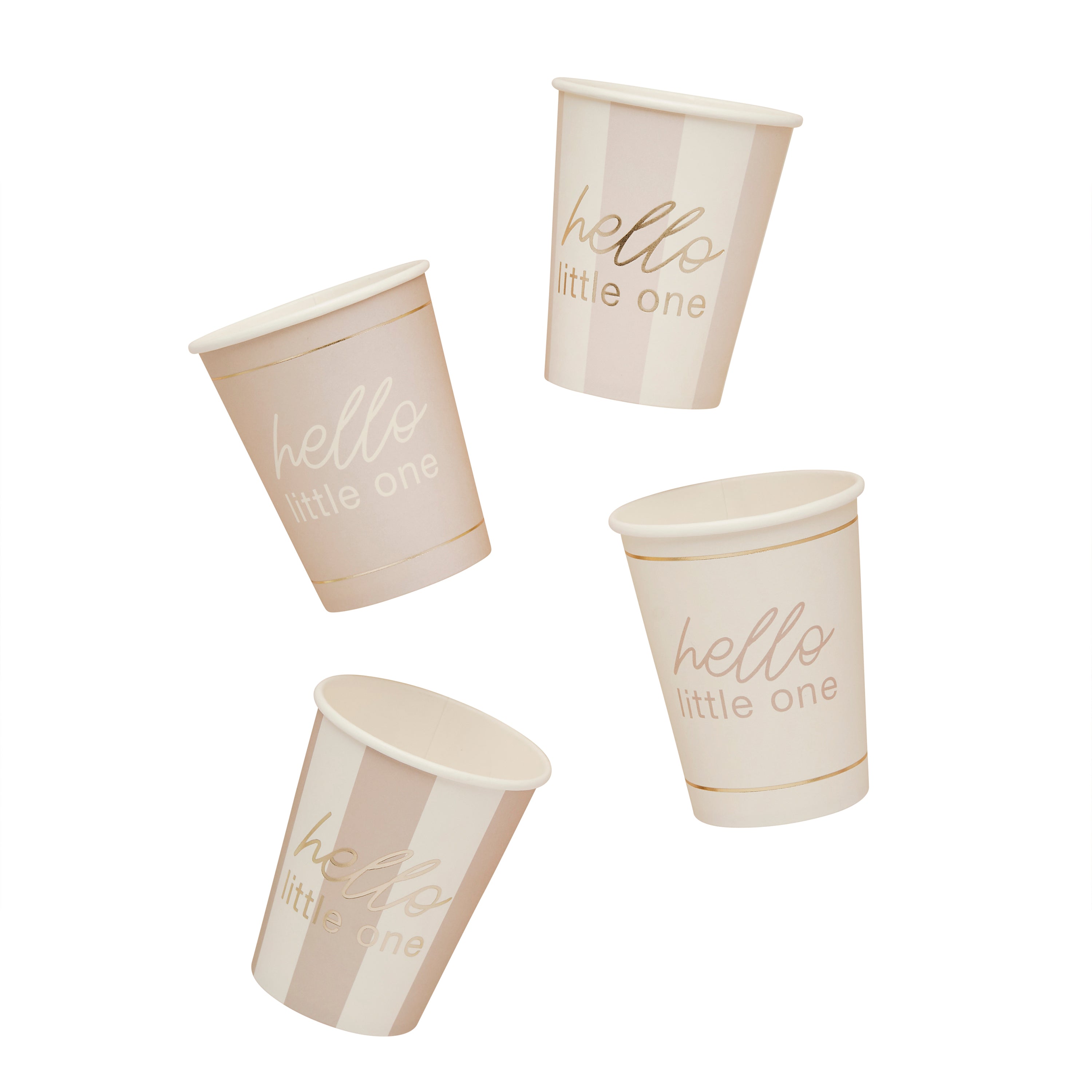 Hello Little One Neutral Baby Shower Paper Cups (1pkt/8pcs) - Party Lane 