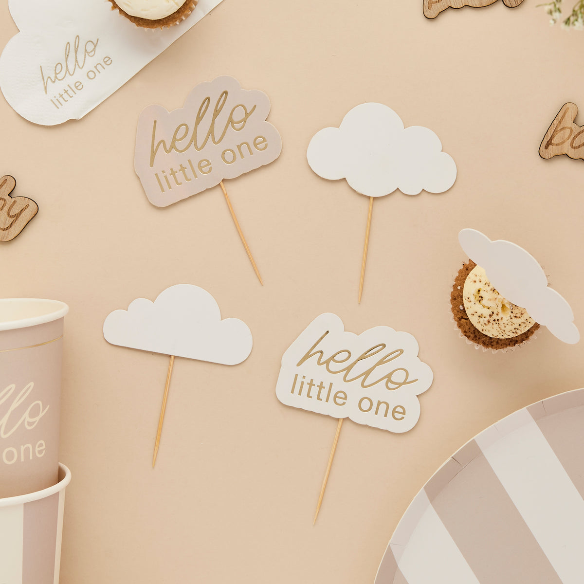 Hello Little One Food Picks (1pkt/12pcs) - Party Lane
