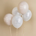 Hello Little One Neutral Baby Shower 12" Latex Balloons (1pkt/5pcs) - Party Lane 