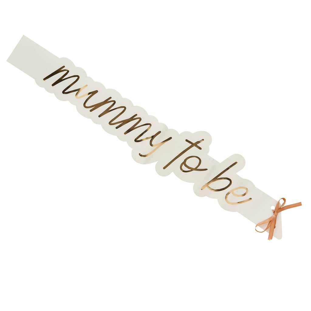 Mummy To Be Paper Sash (1pk/1pcs) - Party Lane 
