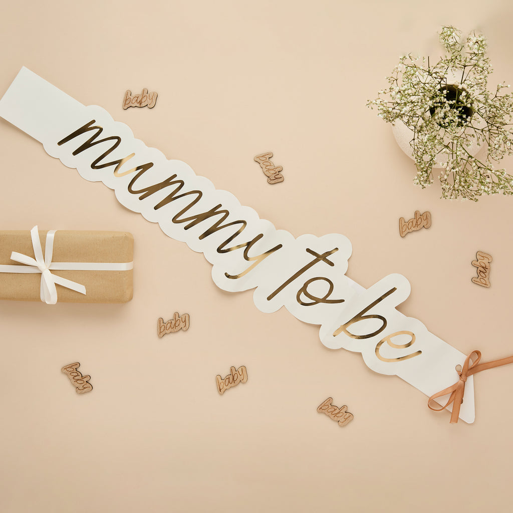 Mummy To Be Paper Sash (1pk/1pcs) - Party Lane 