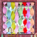 Colour Block Party Crepe Streamers (1pkt/8pcs)