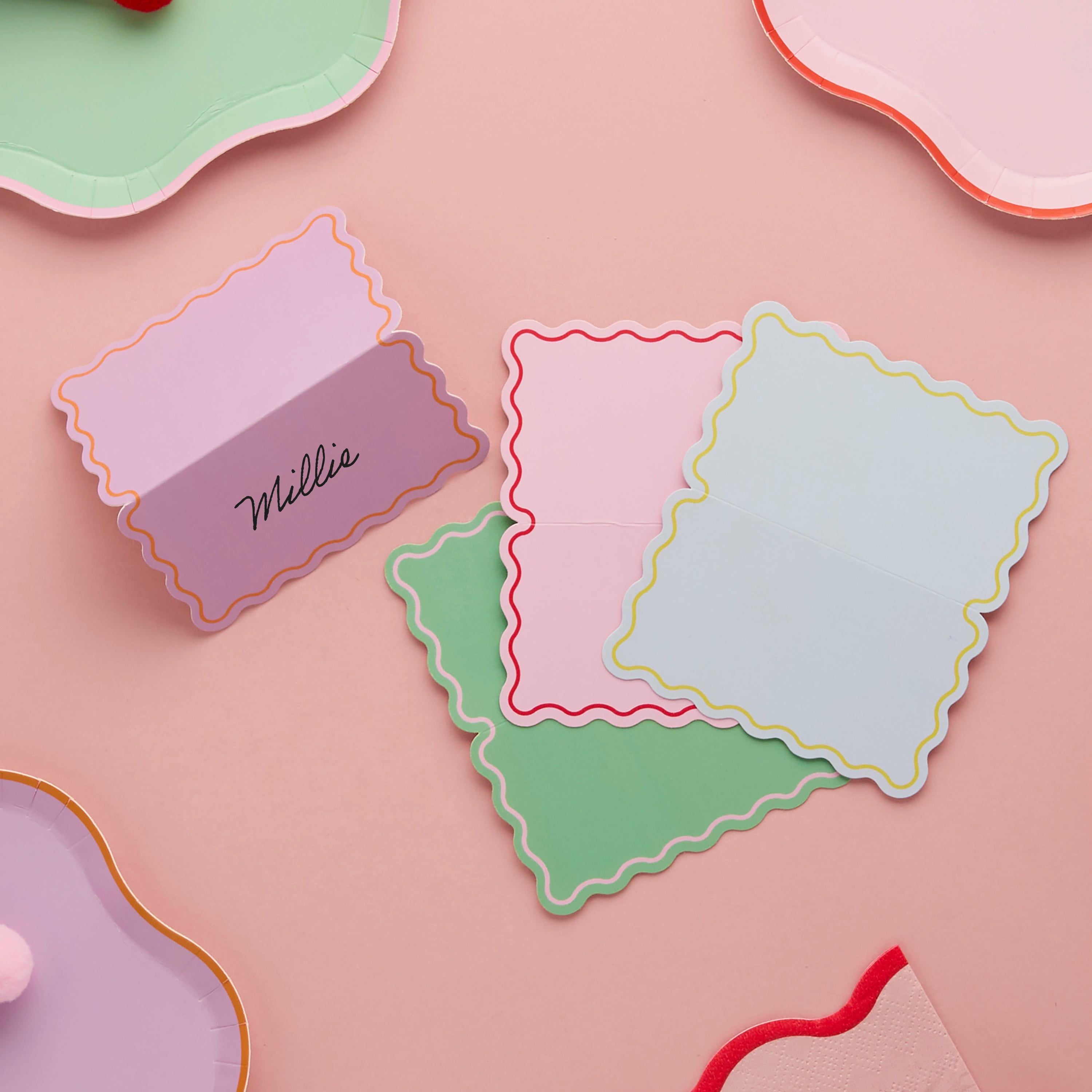 Colour Block Party Place cards (1pkt/8pcs)