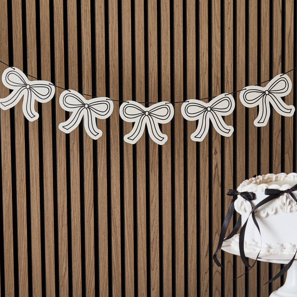 Bow Card Garland 2m (1pc) - Party Lane 