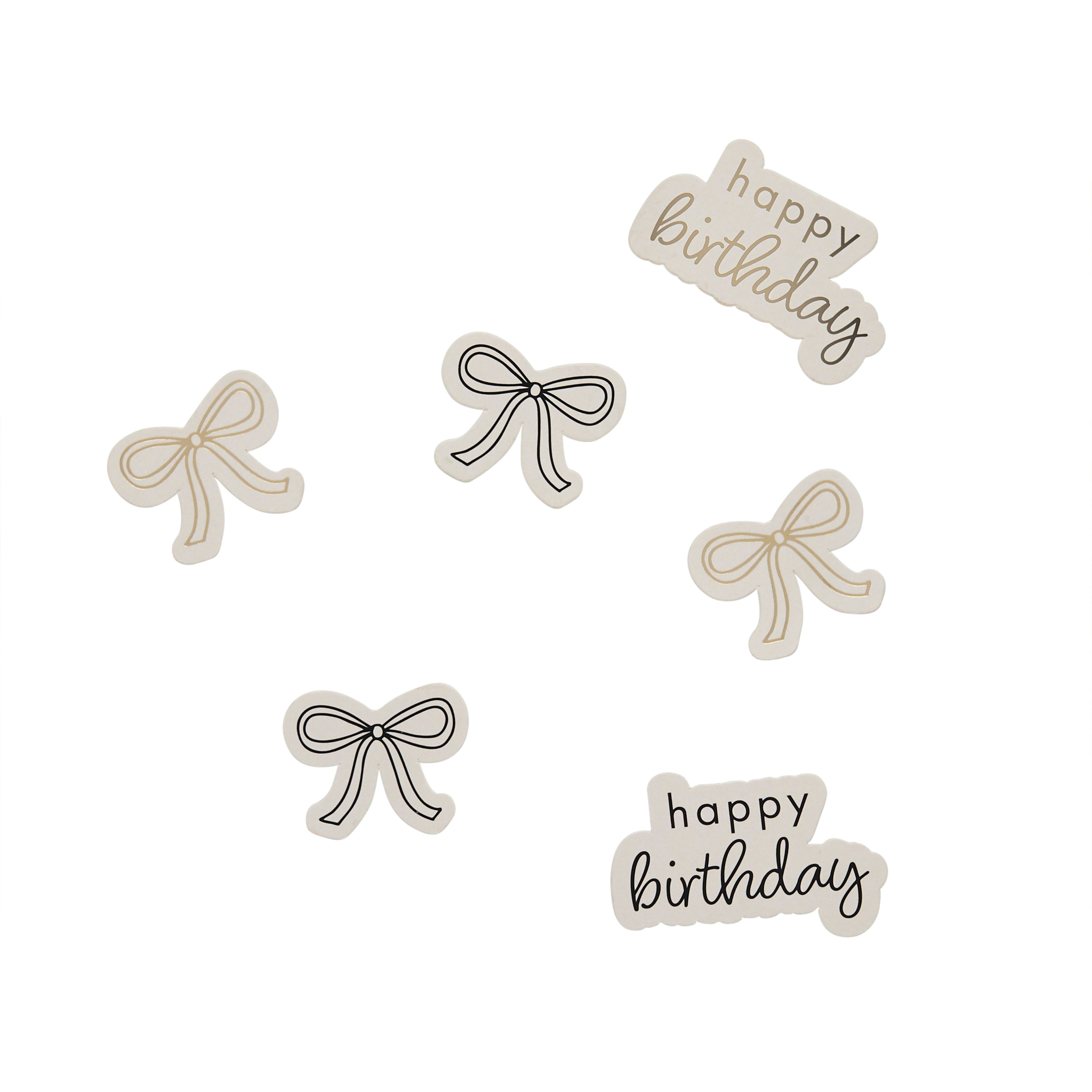Bows and Happy Birthday Table Scatter 14g (1pkt) - Party Lane 