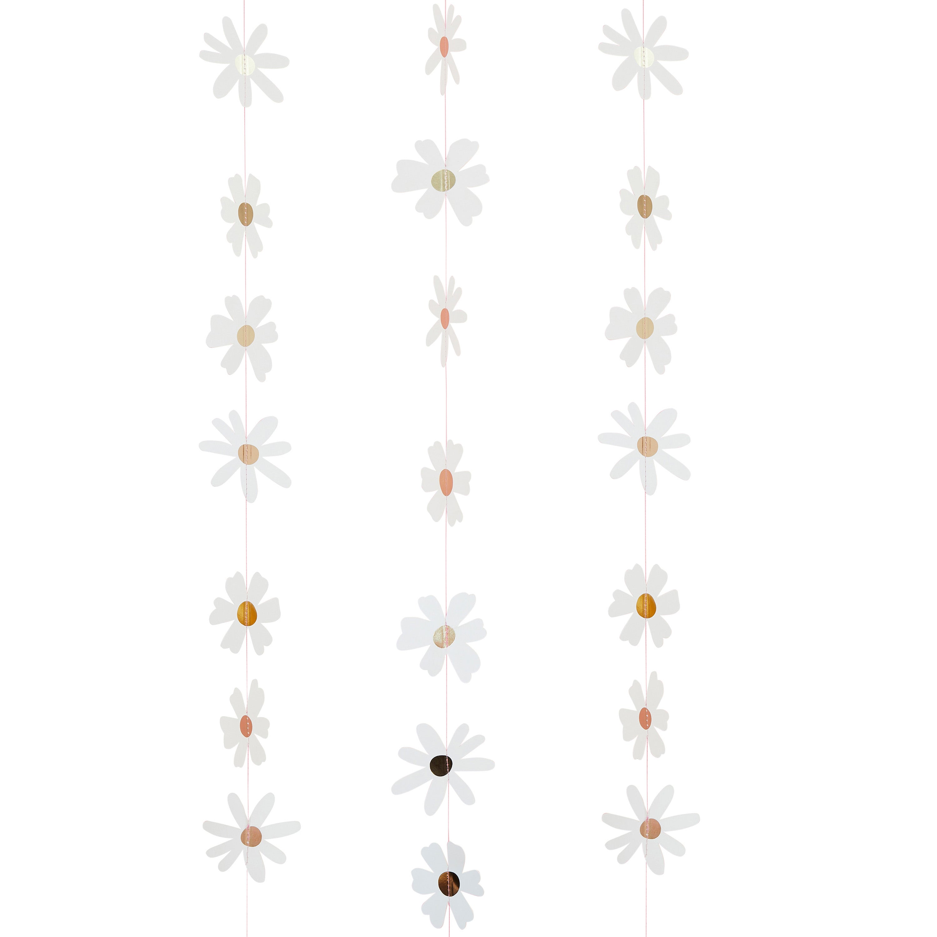 Daisy Days hanging garland with white daisy flowers on 5m string decoration