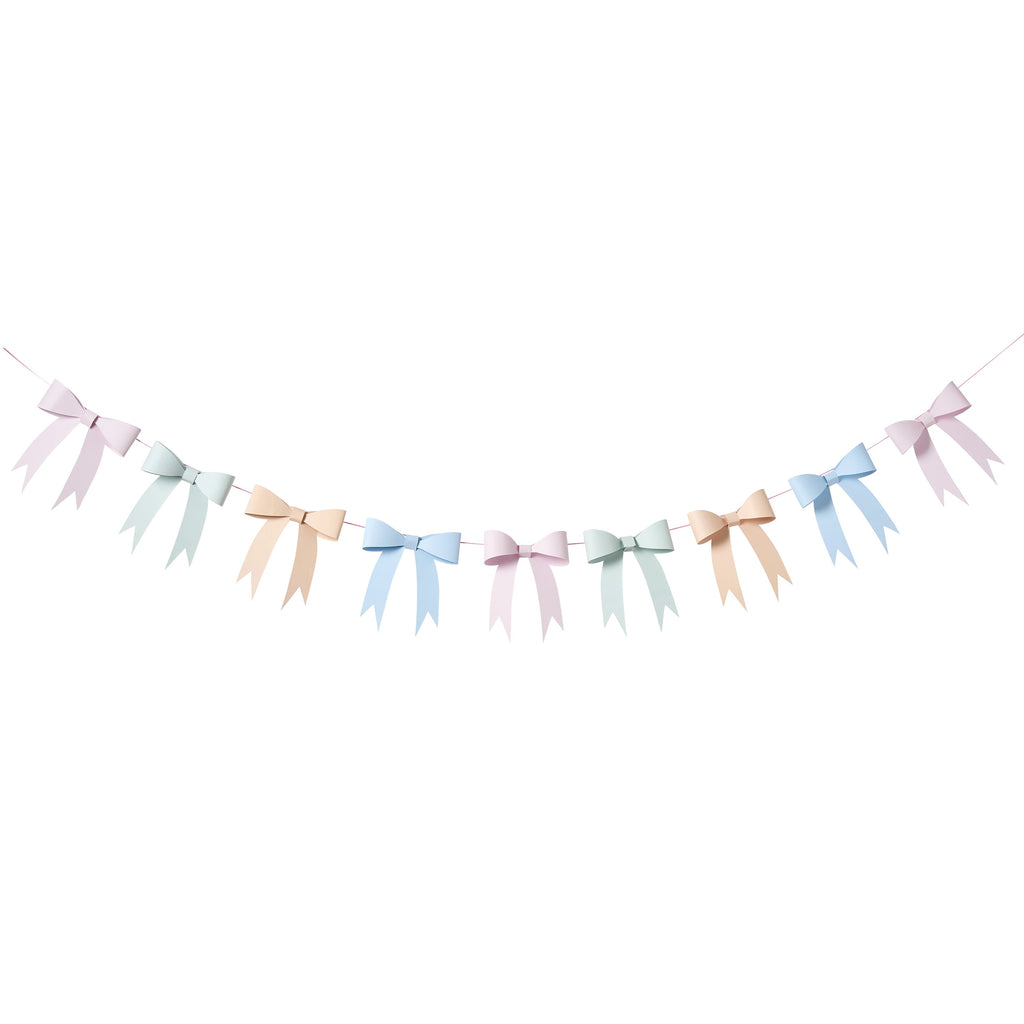 A single 3D banner featuring bow-shaped designs, ideal for adding a cute touch to any party decor.