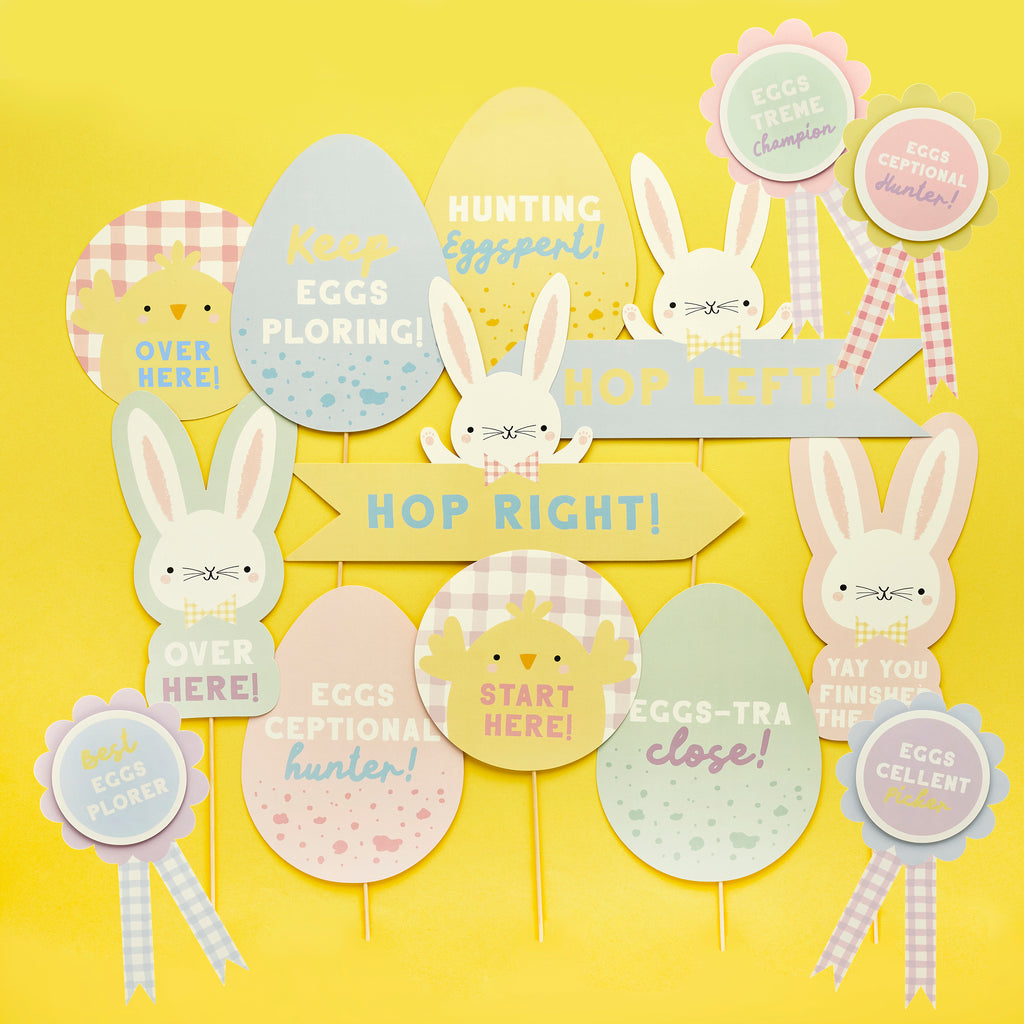 Easter Egg Hunt & Badge Kit (1pkt) - Party Lane 