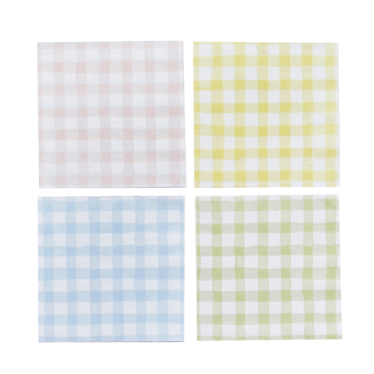 Pastel Gingham Paper Napkins (1pkt/16pcs) - Party Lane
