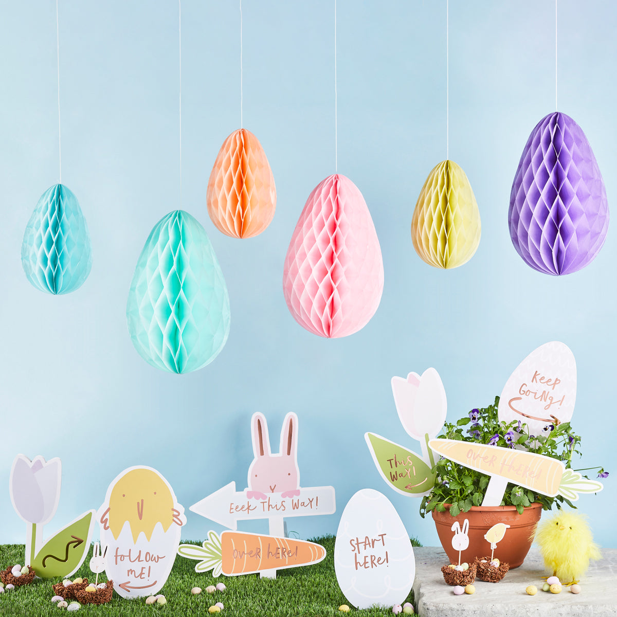 Easter Honeycomb Eggs (1pkt/6pc) - Party Lane 