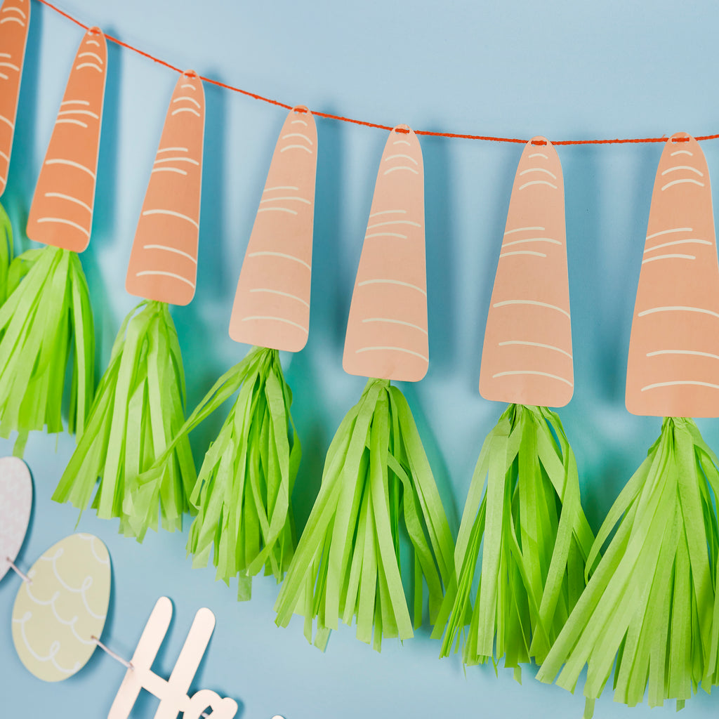 Easter Carrot Tassel Banner 2m (1pkt) - Party Lane 