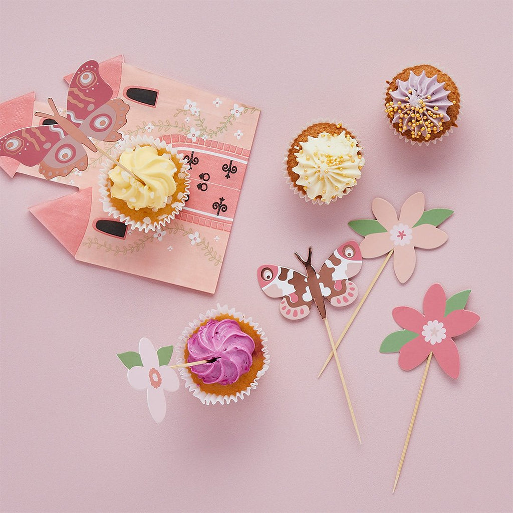 Fairytale Magic Butterfly Cake Toppers (1pkt/12pcs) - Party Lane 