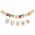 Playful Brights Customisable 'Happy Birthday' Card Banner 2m (1pkt/2pcs) - Party Lane
