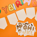 Playful Brights Customisable 'Happy Birthday' Card Banner 2m (1pkt/2pcs) - Party Lane