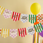 Playful Brights 'Let's Party' Card Flag Bunting 2m (1pkt/1pcs) - Party Lane