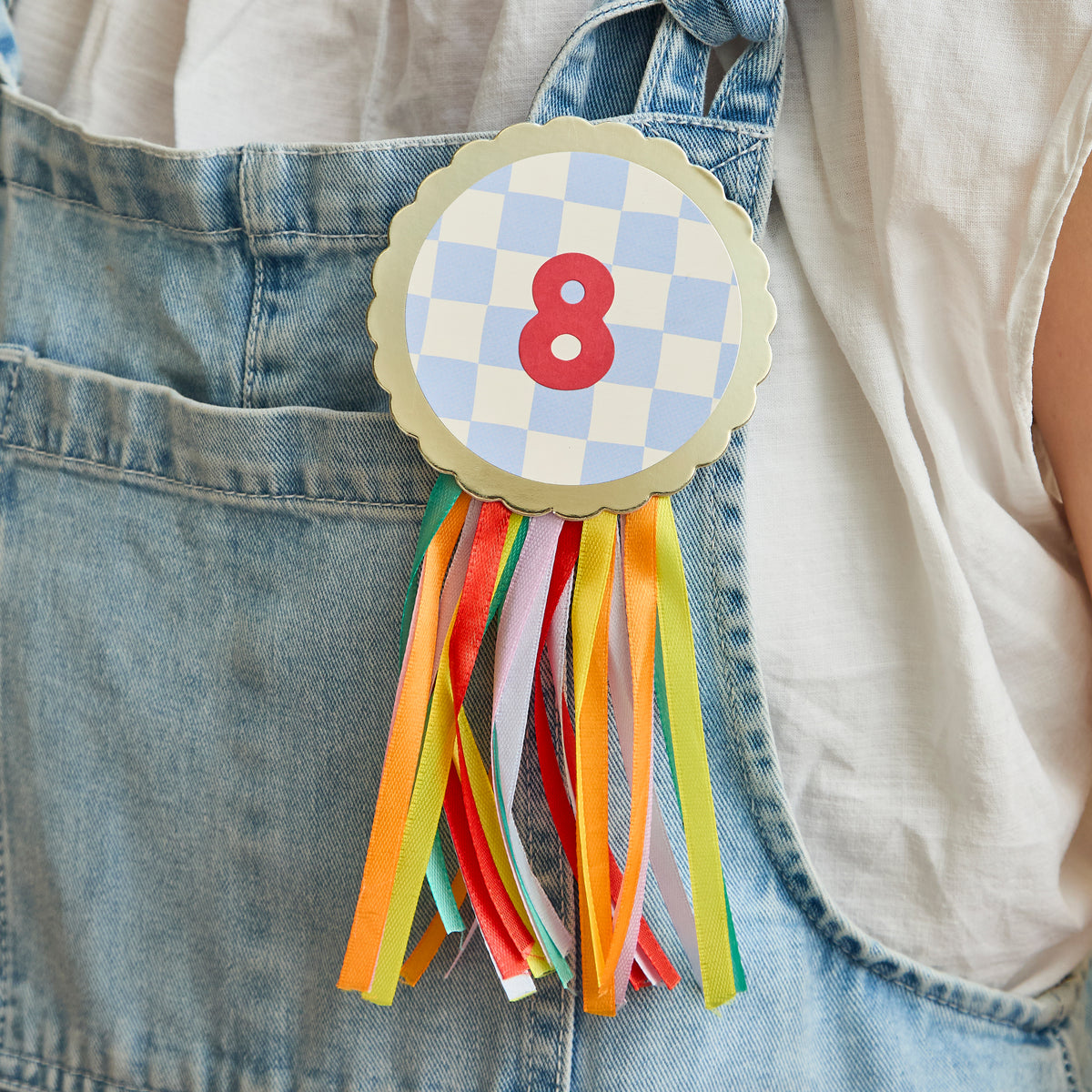 Playful Brights Customisable Birthday Badge (1pkt/1pc) - Party Lane