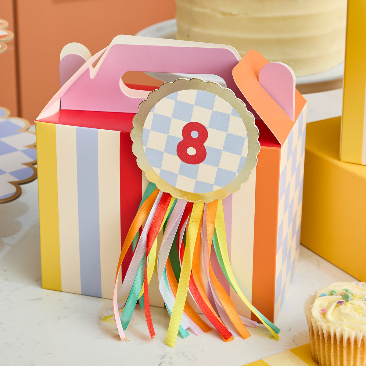 Playful Brights Customisable Birthday Badge (1pkt/1pc) - Party Lane