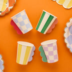 Playful Brights 3D Paper Cups (1pkt/8pcs) - Party Lane