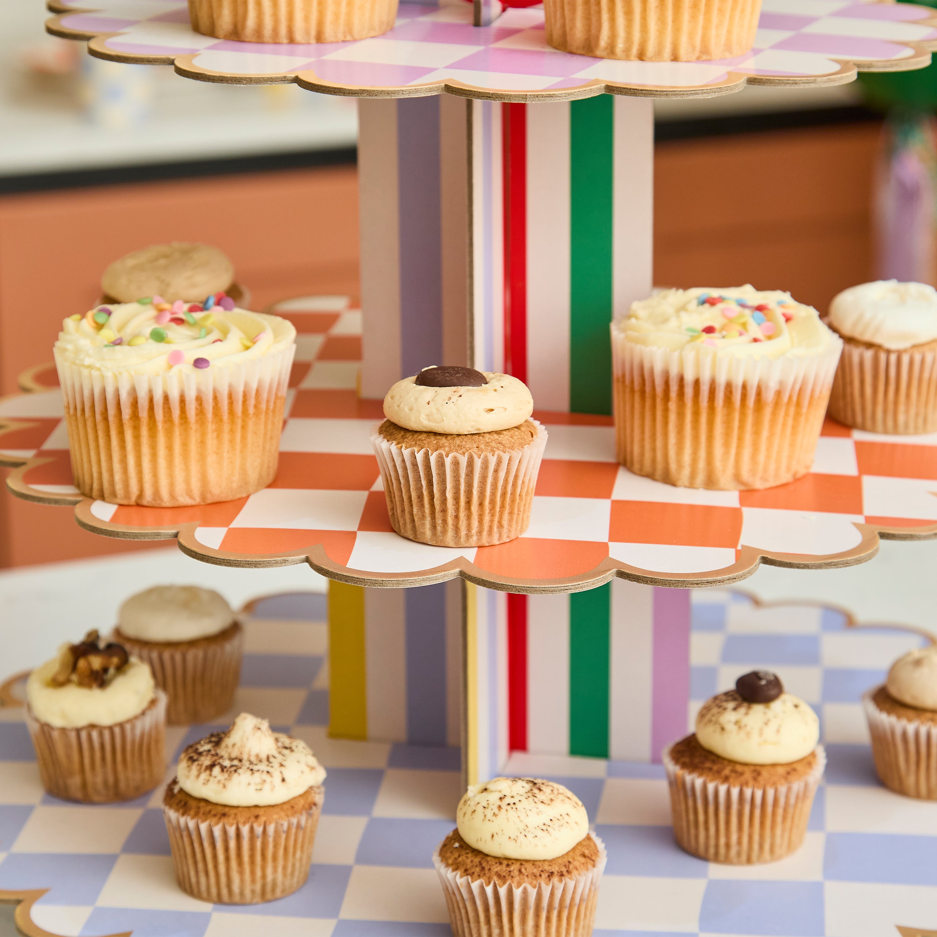 Playful Brights 3 Tier Cake Stand (1pkt/1pcs)