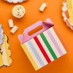 Playful Brights Card Lunch Boxes (1pkt/6pcs) - Party Lane