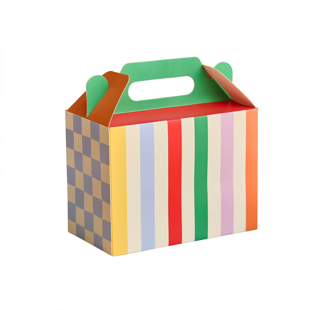 Playful Brights Card Lunch Boxes (1pkt/6pcs) - Party Lane