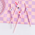 Close up of Pamper Party straws 