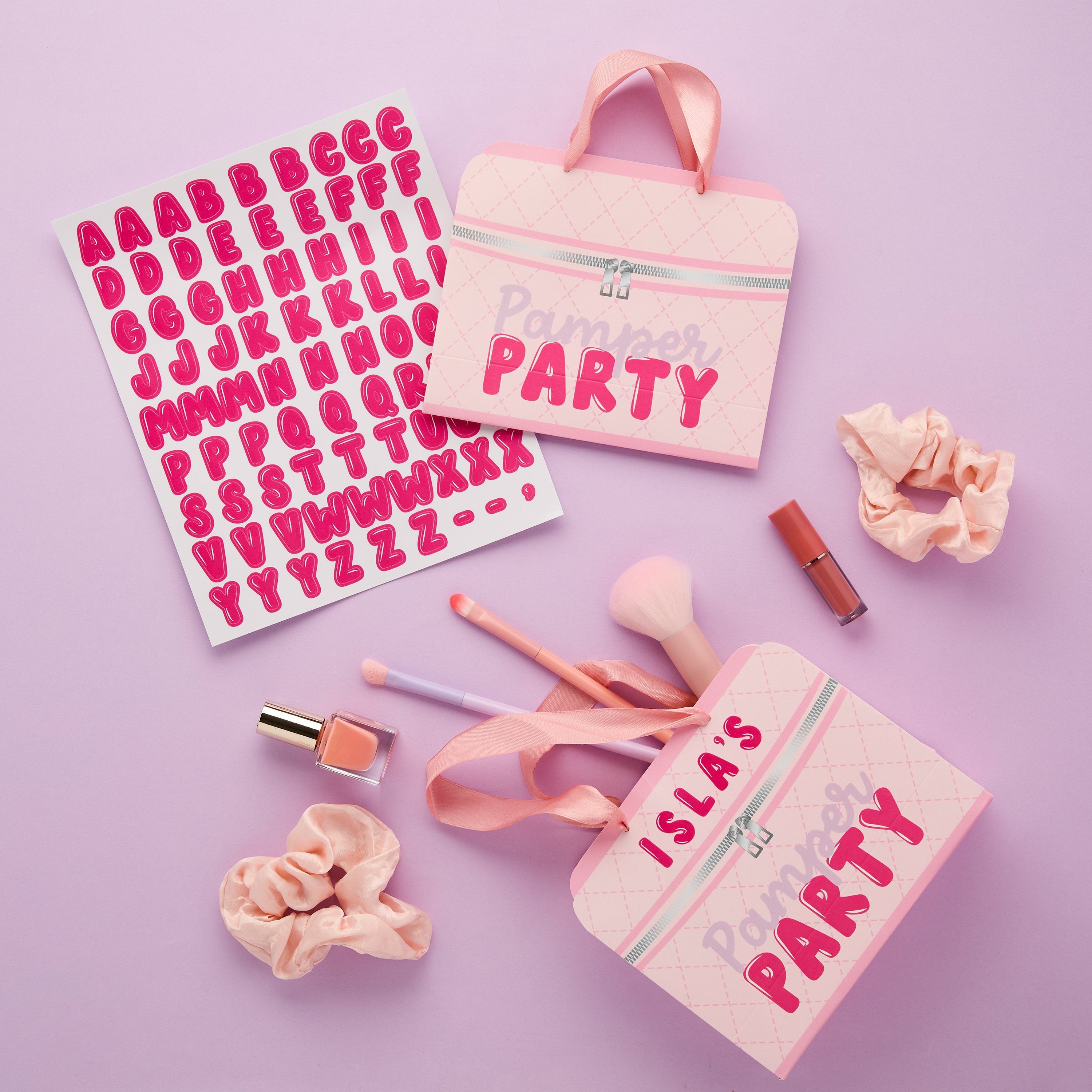 Pamper Party Customisable Party Bags (1pkt/5pcs) - Party Lane 