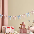 Pink and Blue 3D Bow Banner (1pkt/1pc) - Party Lane