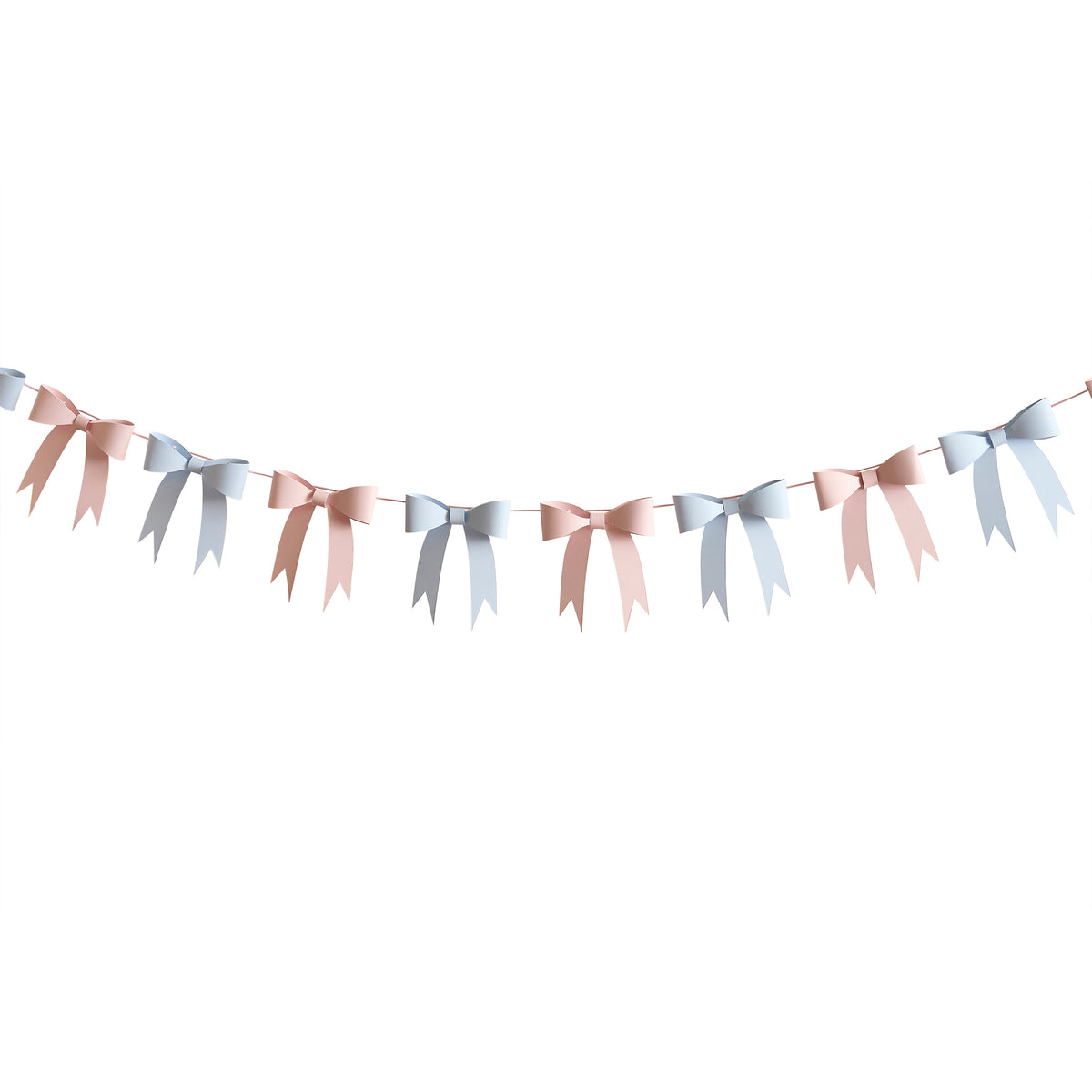 Pink and Blue 3D Bow Banner (1pkt/1pc) - Party Lane