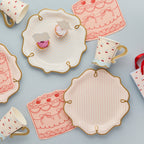 Rococo Striped Paper Plates 23cm (1pkt/8pcs) - Party Lane
