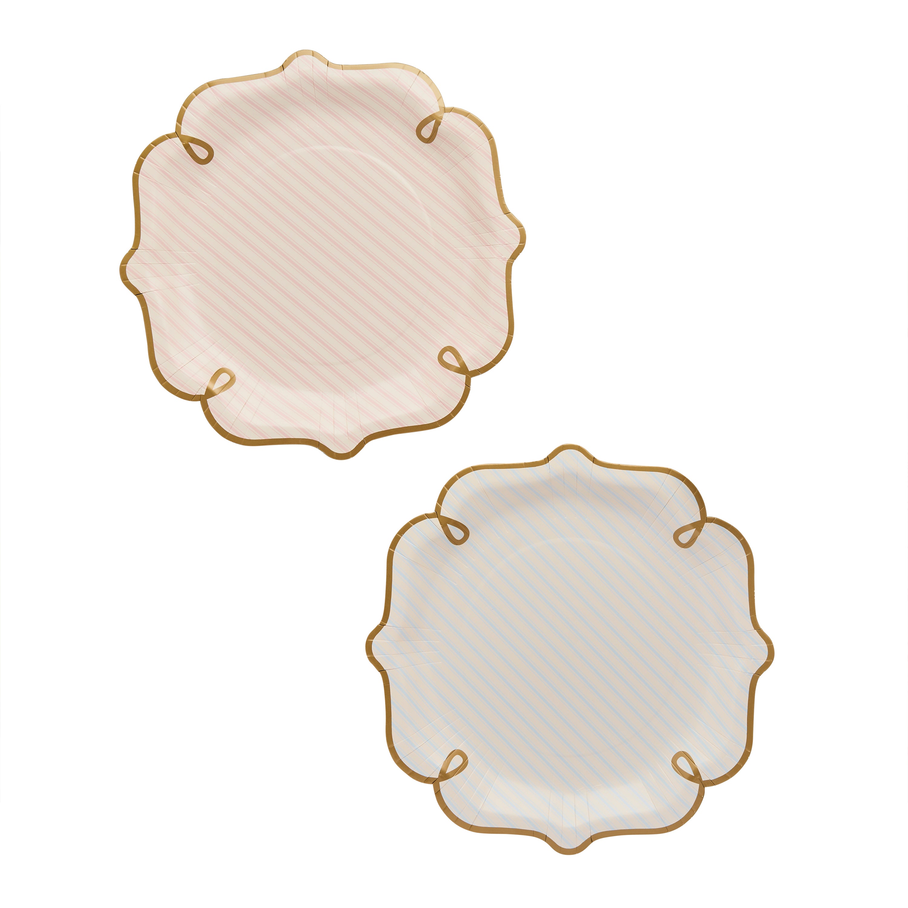 Rococo Striped Paper Plates 23cm (1pkt/8pcs) - Party Lane