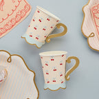 Cherry 3D Rococo Paper Cups (1pkt/8pcs) - Party Lane