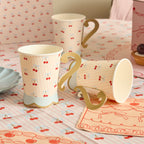Cherry 3D Rococo Paper Cups (1pkt/8pcs) - Party Lane