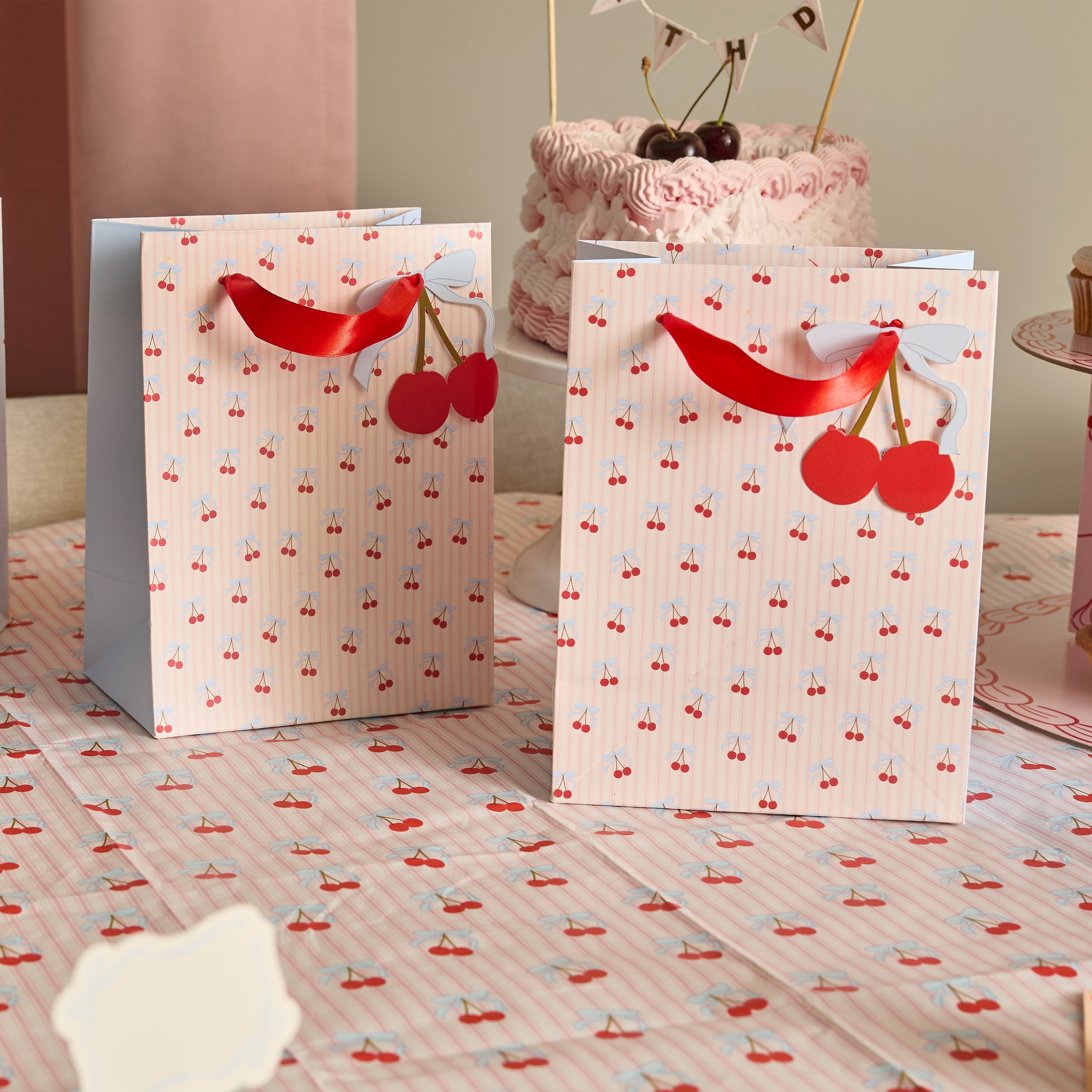 Cherry Party Bags (1pkt/4pc) - Party Lane