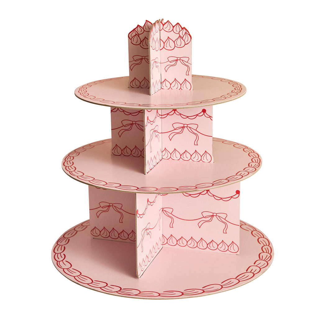 Pink Rococo Cake Stand (1pkt/1pcs) - Party Lane