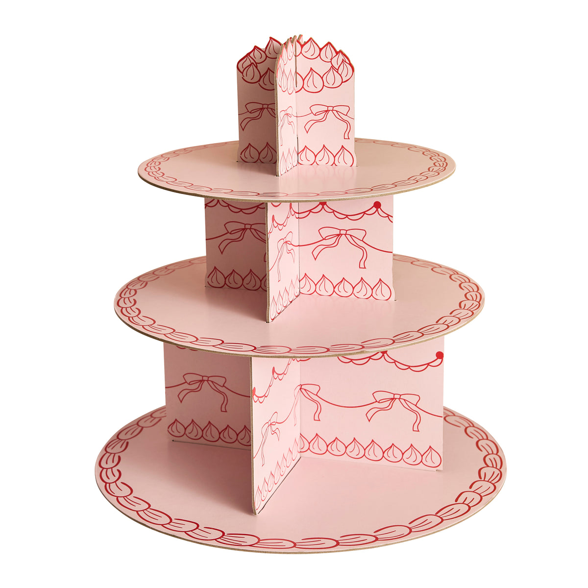 Pink Rococo Cake Stand (1pkt/1pcs) - Party Lane
