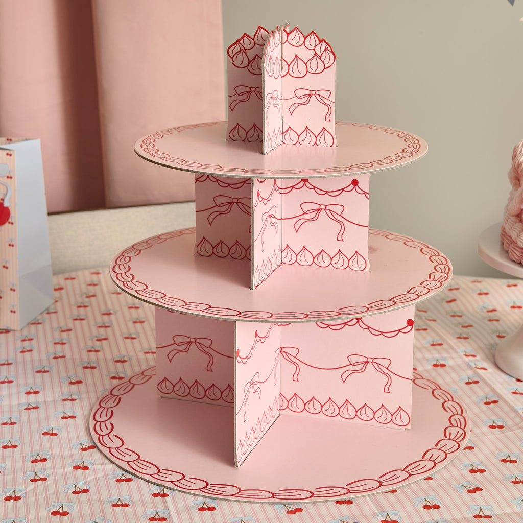 Pink Rococo Cake Stand (1pkt/1pcs) - Party Lane