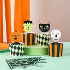Monster Mob Food Picks and Cups (1pkt/12pcs) - Party Lane 