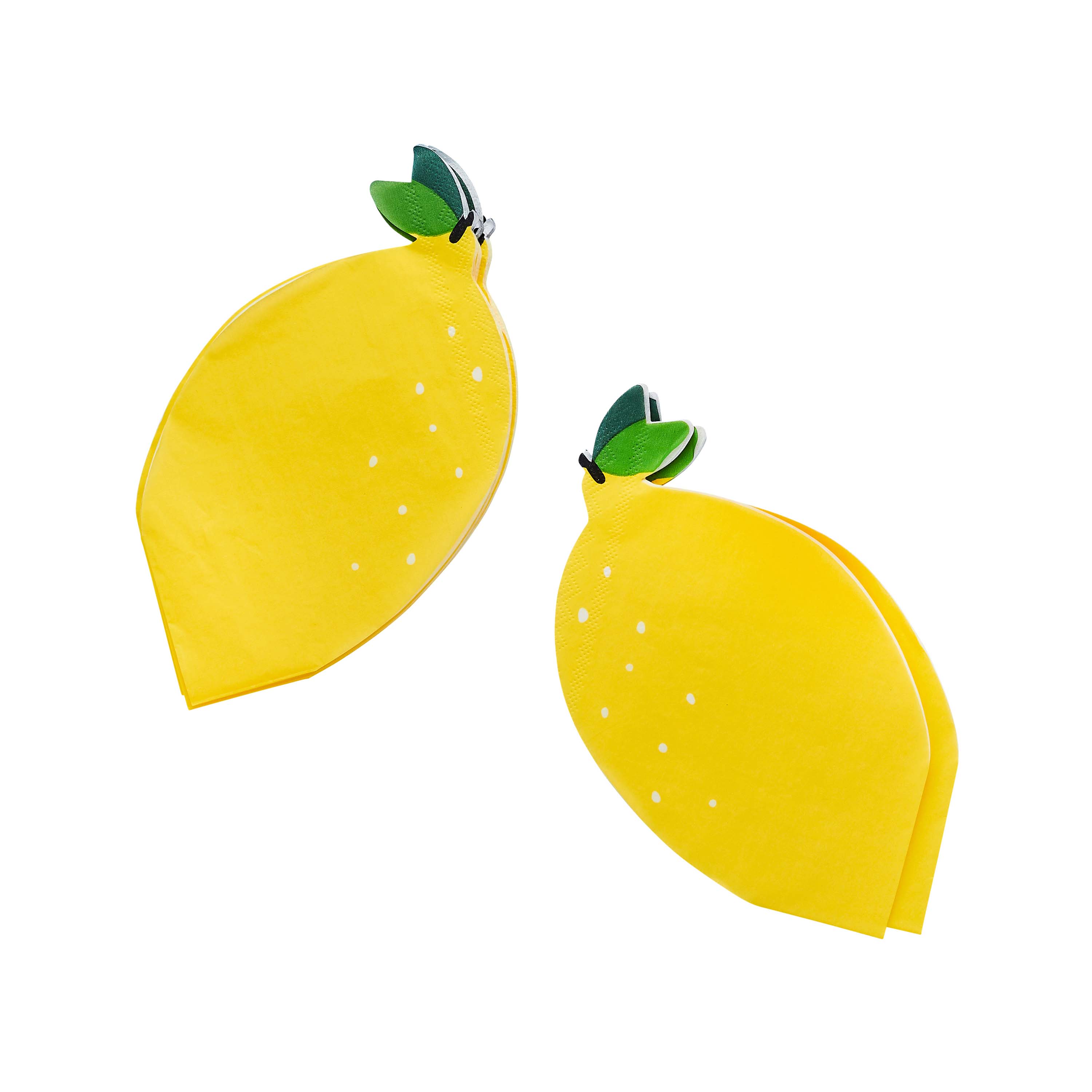 Sunny Squeeze themed lemon napkins for kids birthday party tables