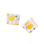 Sunny Squeeze Lemon Gingham Food Cups (1pkt/12pcs) - Party Lane 