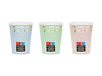 Pastel Cups with Gold Bows (1pkt/6pc)