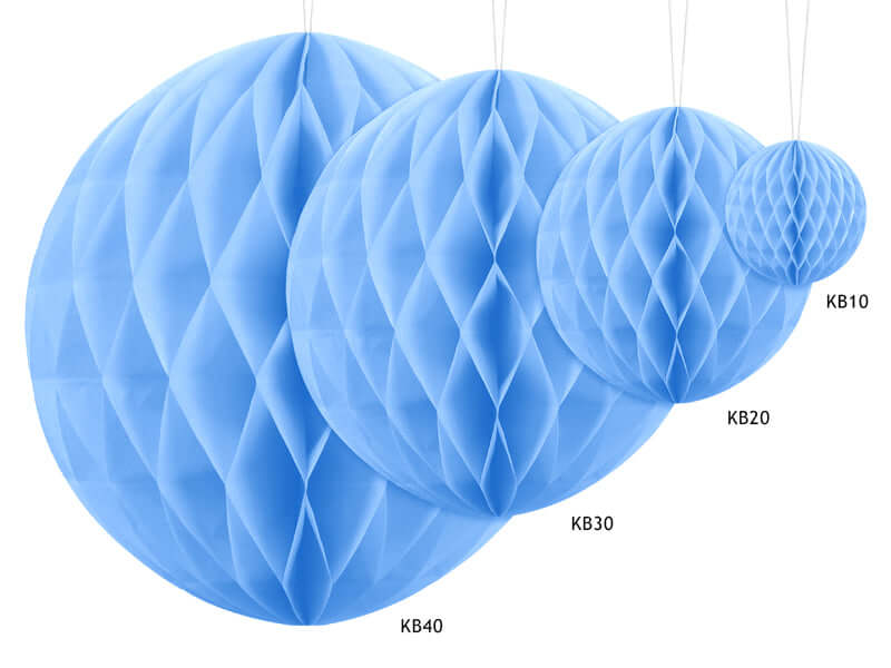 Honeycomb Ball Blue (1pkt/1pc) - Party Lane 