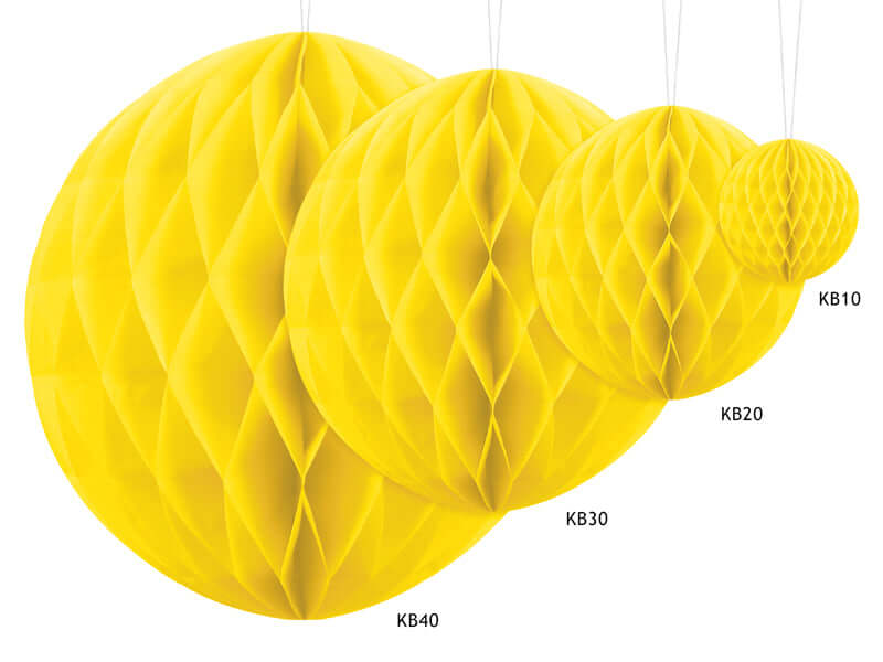 Honeycomb Ball Yellow (1pkt/1pc) - Party Lane 
