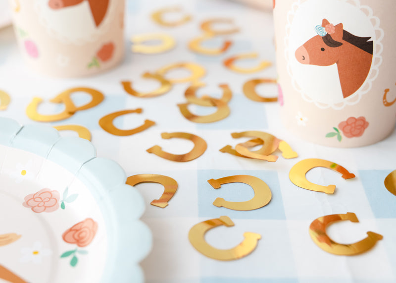 Pony Club Horseshoe Confetti (1pkt/15g) - Party Lane 