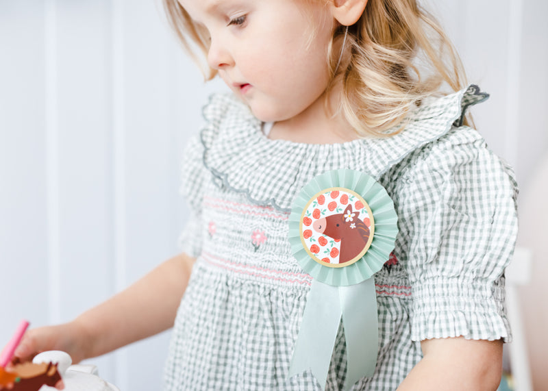 Pink Pony Club Rossette Badges (1pkt/3pc)