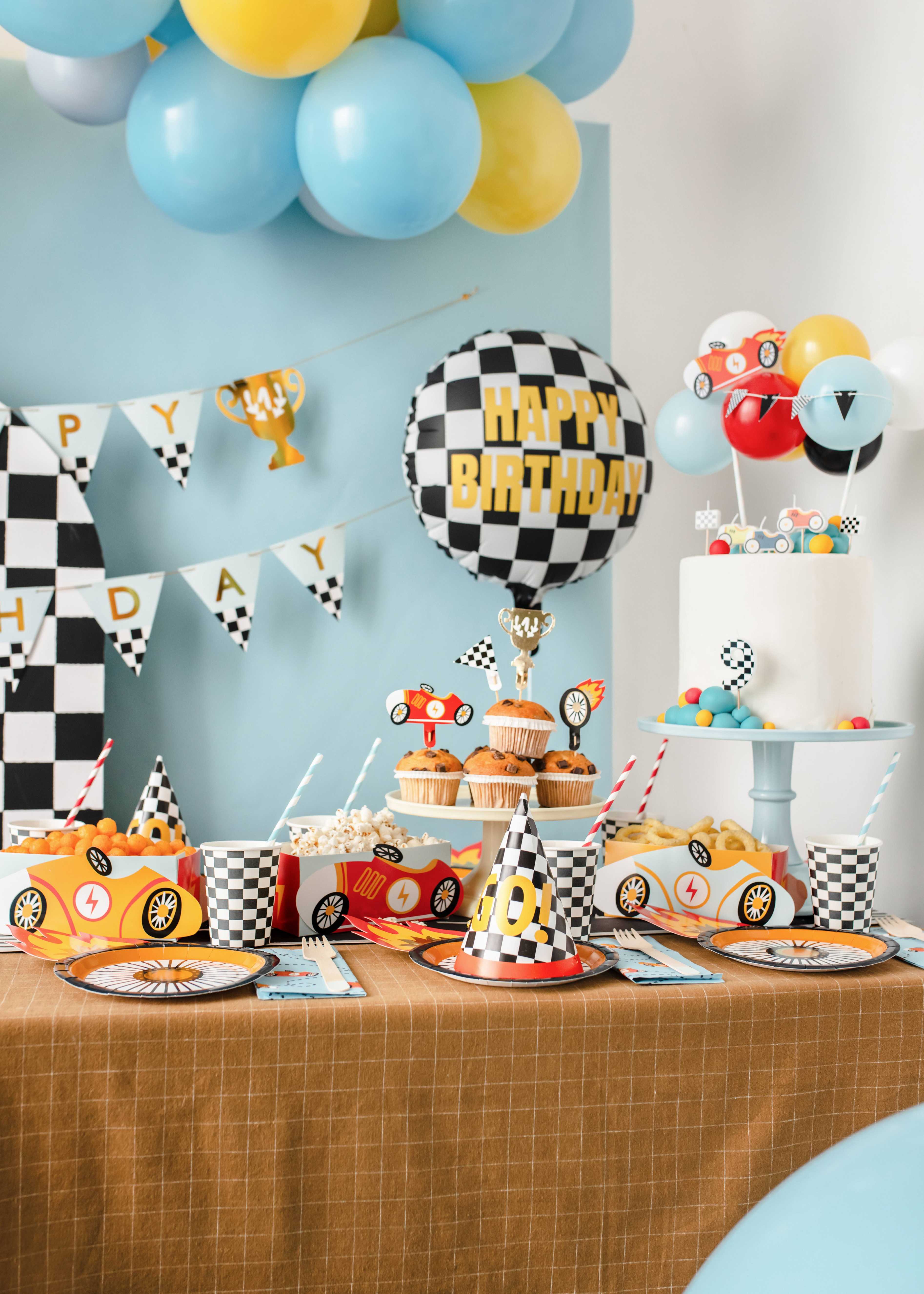 Too Fast Cupcake Toppers (1pkt/4pc) - Party Lane 