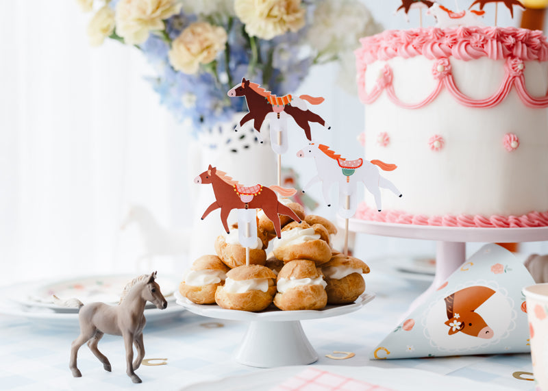Pink Pony Club Cupcake Toppers (1pkt/6pc)